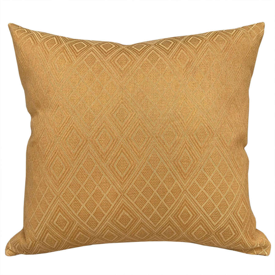 Yellow Gold Hand Woven Brocade Cushions