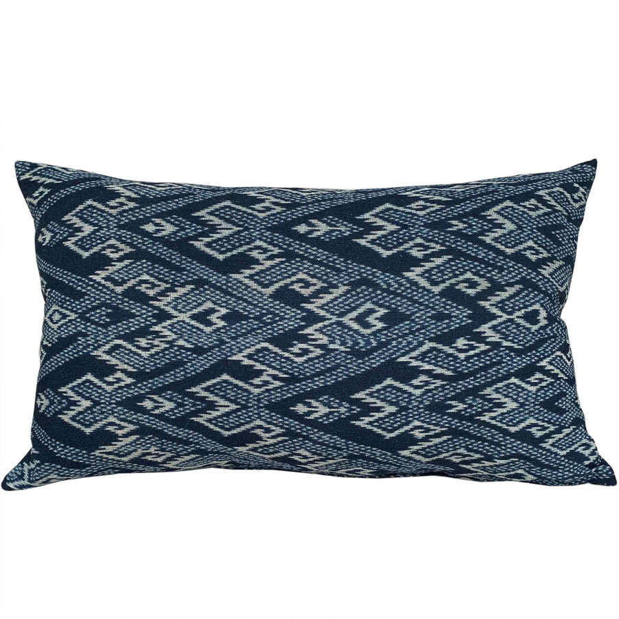 Large Indigo Ikat Cushions