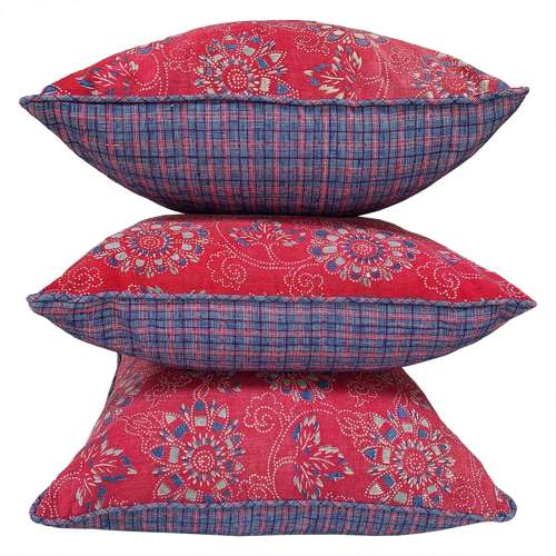 Pinky Red Quilt Top Cushions