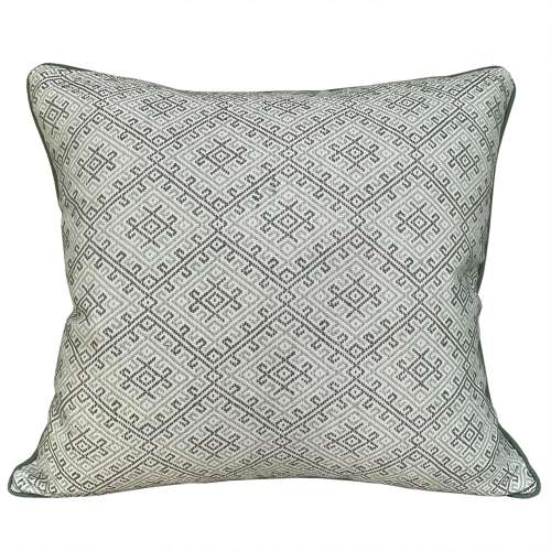 Hand Woven Green Brocade Cushions