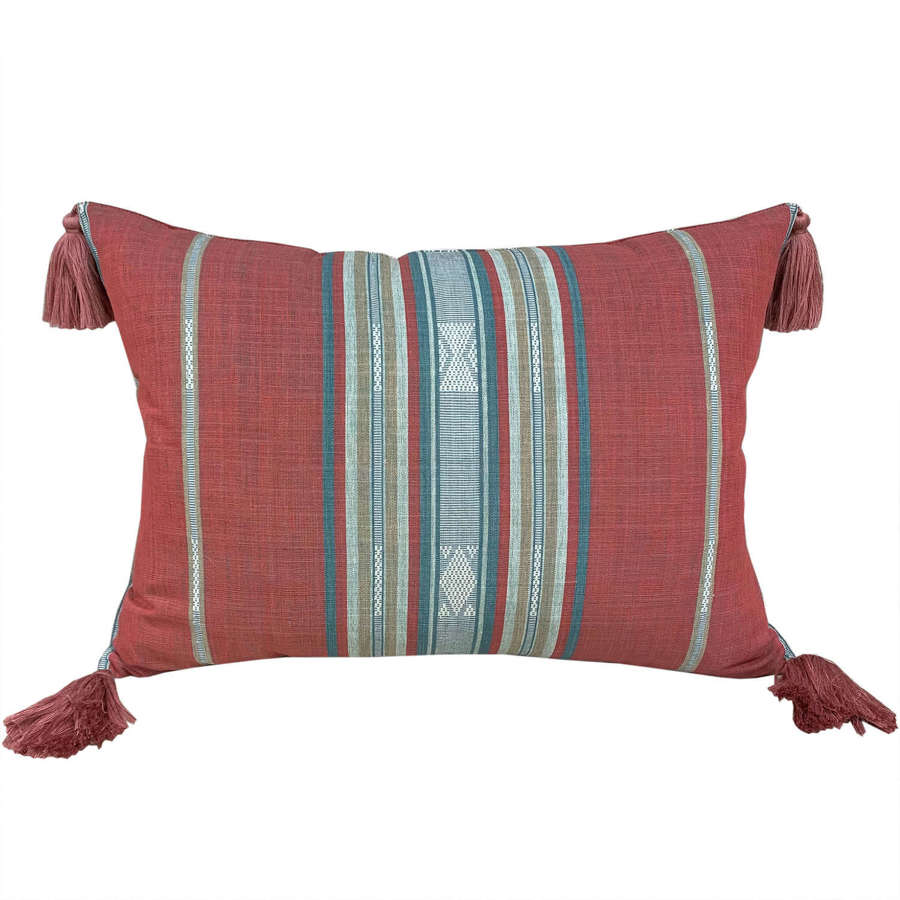 Lombok Cushions, Pink And Blue