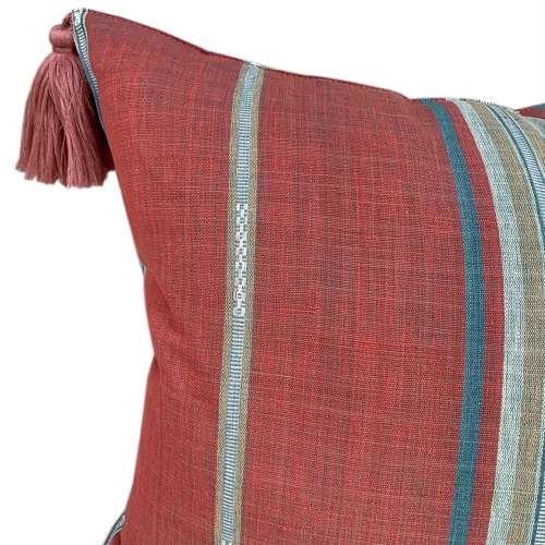 Lombok Cushions, Pink And Blue