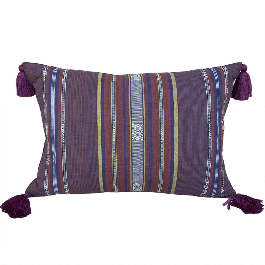 Lombok Cushions, Aubergine