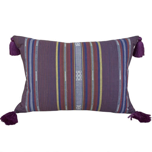 Lombok Cushions, Aubergine
