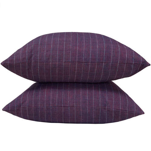Mauve Pinstripe Cushions