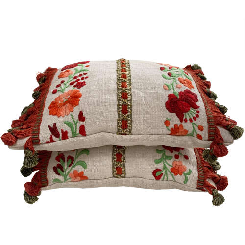 Embroidered Mini Lavender Pillow