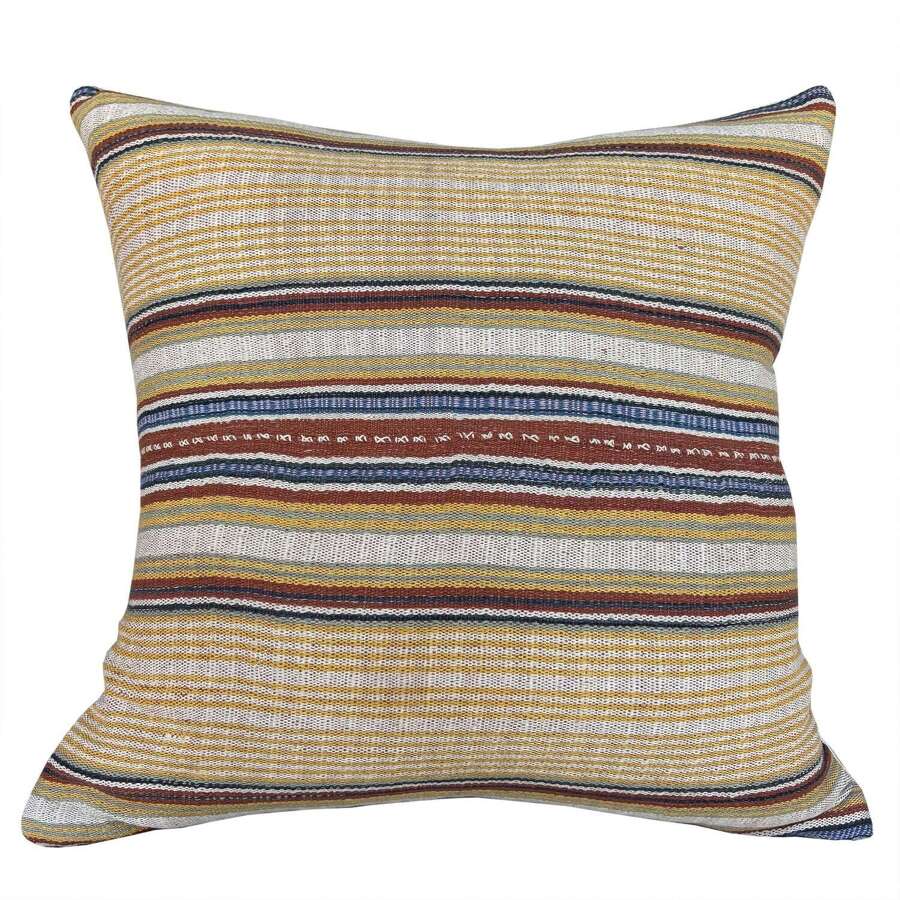 Yellow Striped Cushions