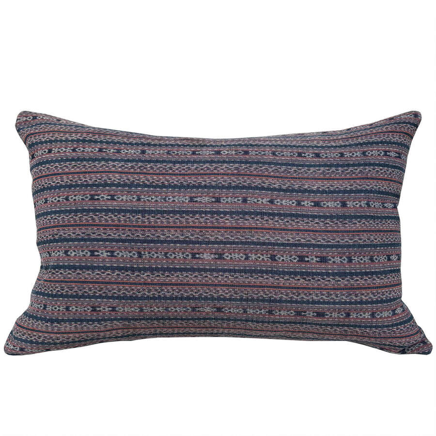 Flores Ikat Cushions, Blue Grey