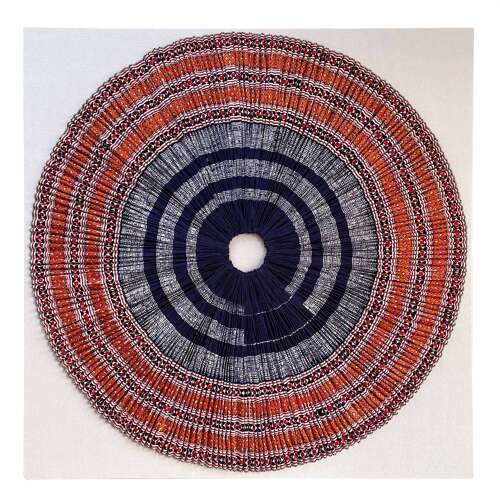 Framed Miao Sichuan Skirt, Orange