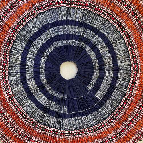 Framed Miao Sichuan Skirt, Orange