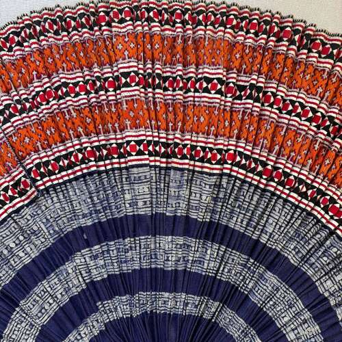 Framed Miao Sichuan Skirt, Orange