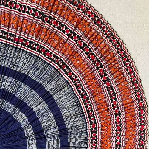Framed Miao Sichuan Skirt, Orange