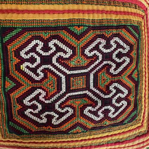 Miao festival collar lavender pillow