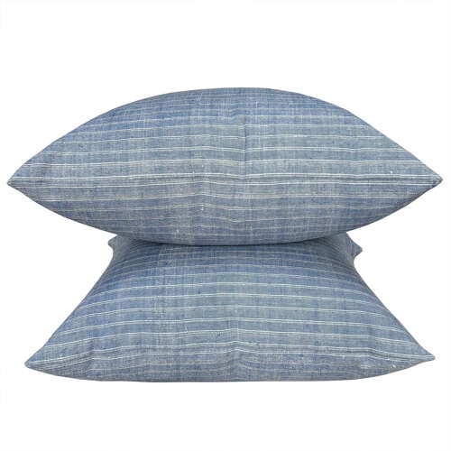 Pale Blue Striped Cushions