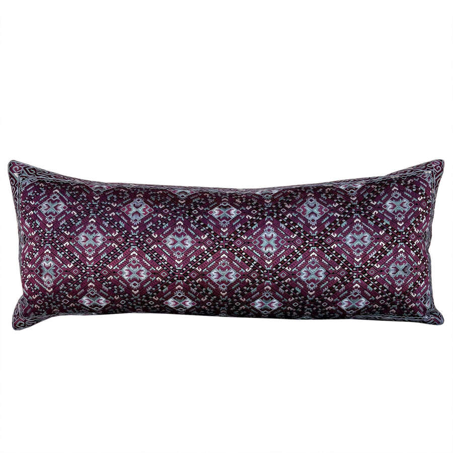 Gejia silk embroidered cushion