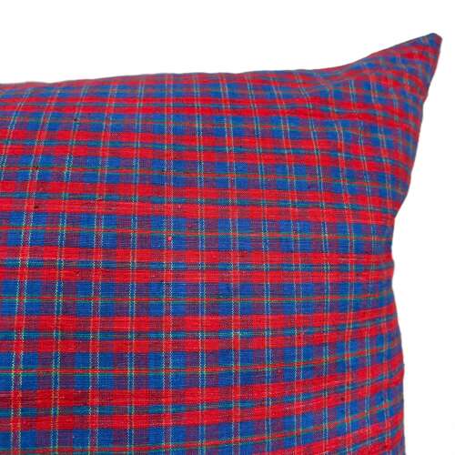 Red & Blue Plaid Cushions