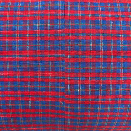 Red & Blue Plaid Cushions