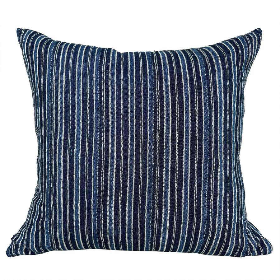 Benin indigo cushion
