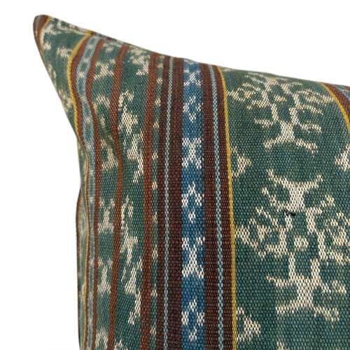 Flores Sikka Cushions, Green And Blue