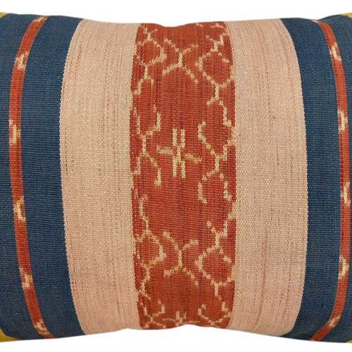 Flores Sikka Cushions, Rust & Yellow With Tassels