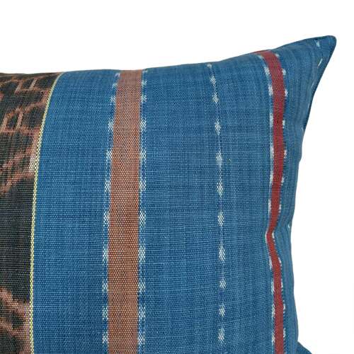 Flores Sikka Cushions, Blue & Brown