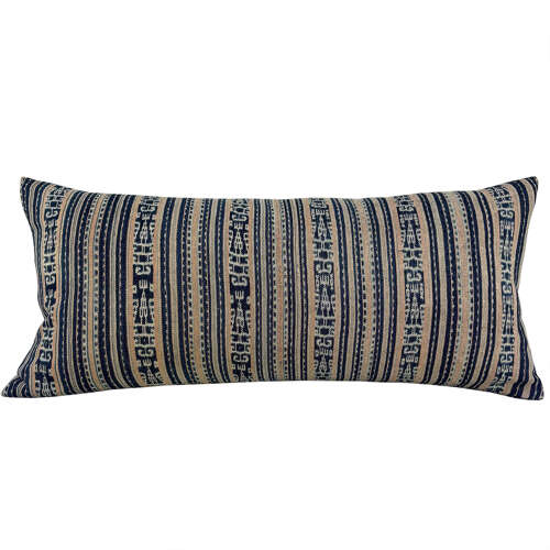 Long Timor Ikat, Indigo And Pink