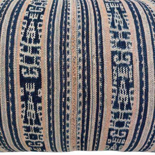 Long Timor Ikat, Indigo And Pink