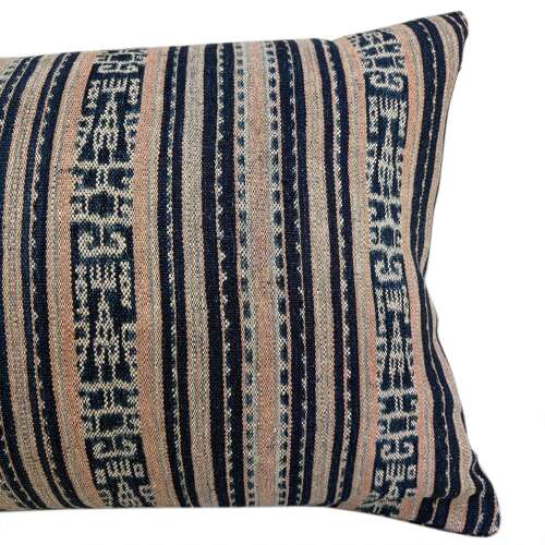 Long Timor Ikat, Indigo And Pink