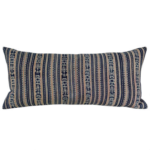 Long Timor Ikat, Indigo And Pink