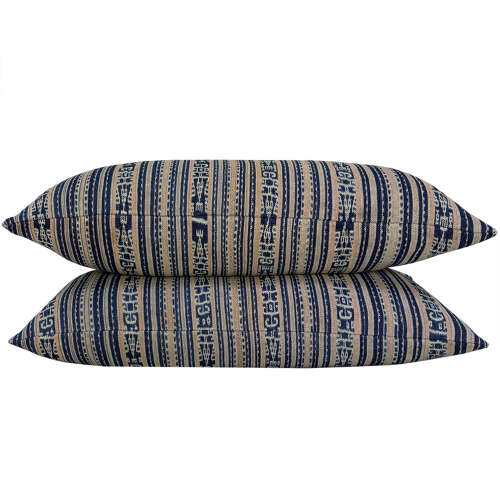 Long Timor Ikat, Indigo And Pink