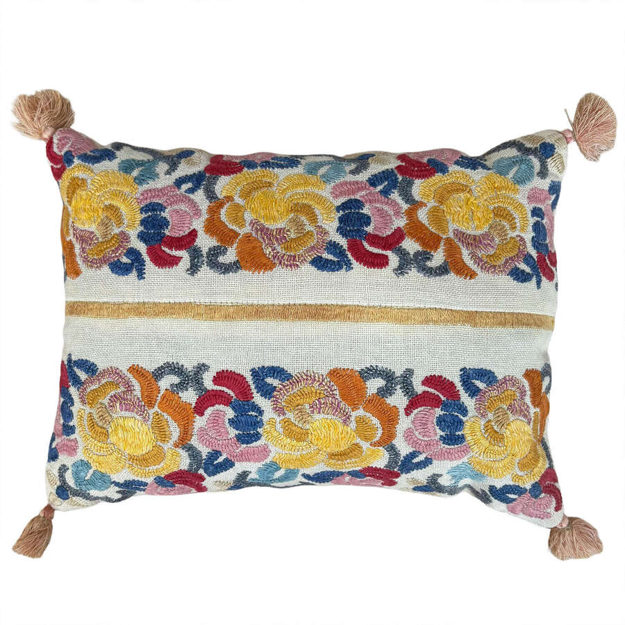 Balkan embroidery lavender pillow