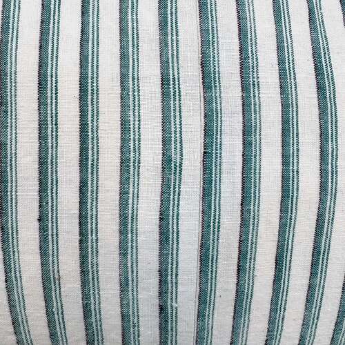 Green Striped Cushions With Tassels