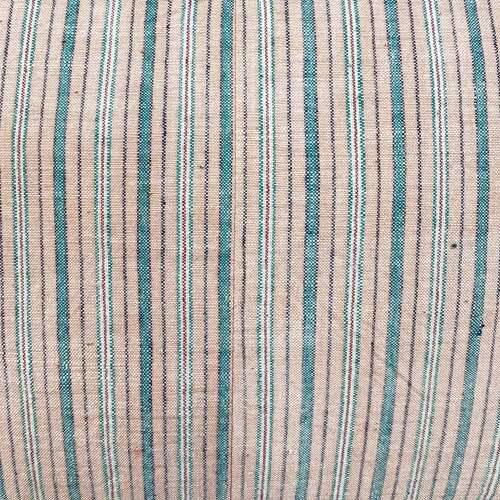 Apricot Striped Cushion With Tassels