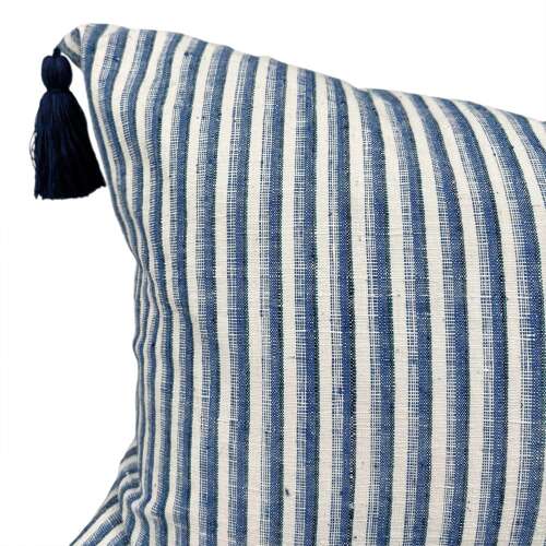 Blue And White Striped Cushion
