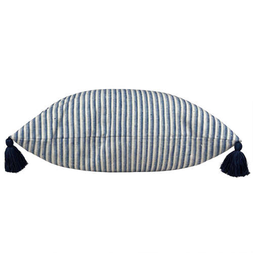 Blue And White Striped Cushion