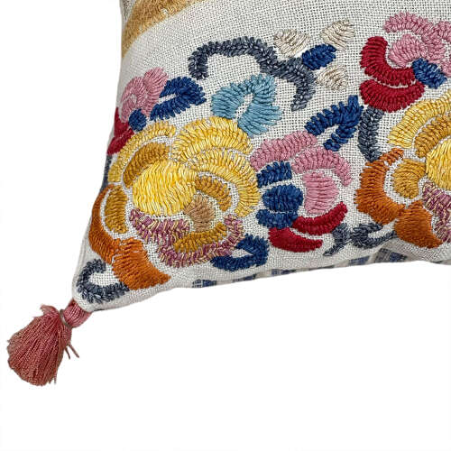 Balkan Embroidery Lavender Pillow